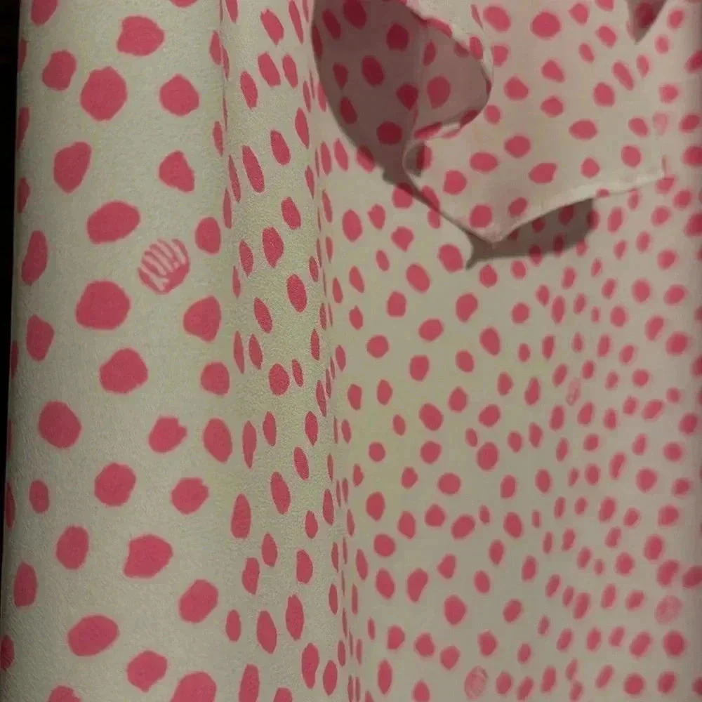 Lilly Pulitzer Pink Polka Dot Tank Top Camisole Womens Small Fun Flirty Summer - Picture 3 of 8